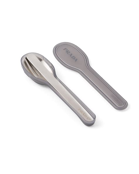 prada cutlery set|Prada stainless cutlery set.